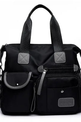 Nylon Handbag Women Large Capacity Shoulder Bag waterproof messenger bag with multiple pockets and casual crossbody design