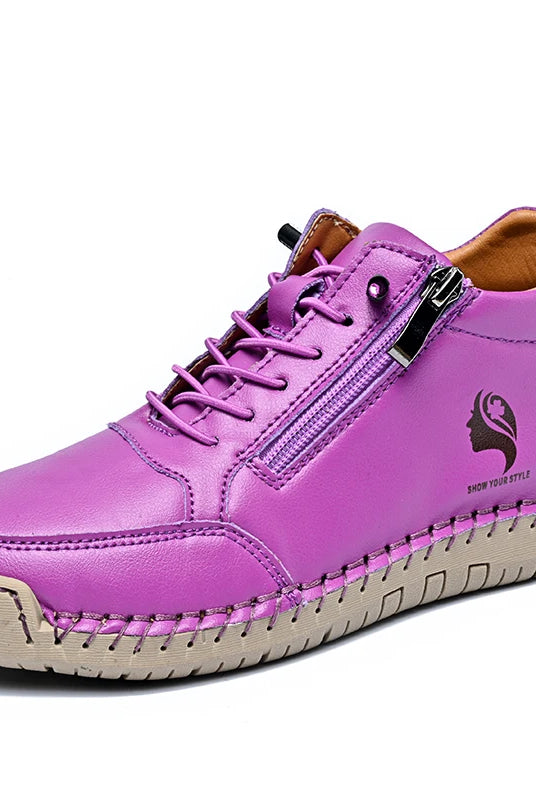 Women casual shoes non-slip wear-resistant outdoor Tenis WOMen hiking shoes leather breathable lightweight sneakers in