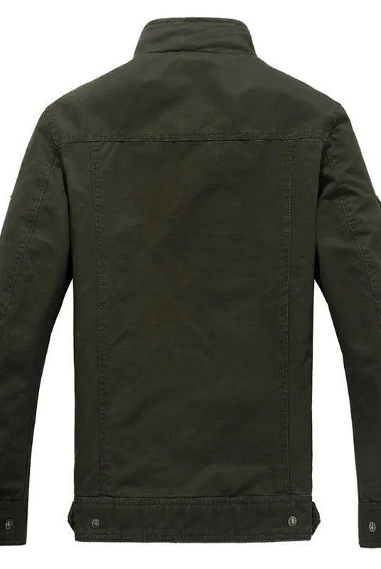 2023 Spring Autumn Men Casual Cargo Cotton Jackets Coats with embroidery, tactical military style, overcoat for plus size 6XL