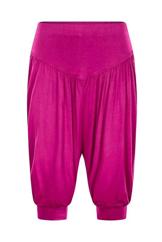Summer women Capri pants elastic casual loose high waist bloomers joggers sports fitness yoga sweatpants trousers in vibrant