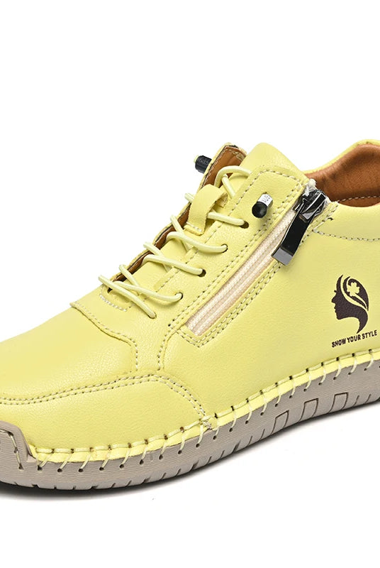 Women casual shoes non-slip wear-resistant outdoor Tenis Women hiking shoes leather breathable lightweight sneakers in
