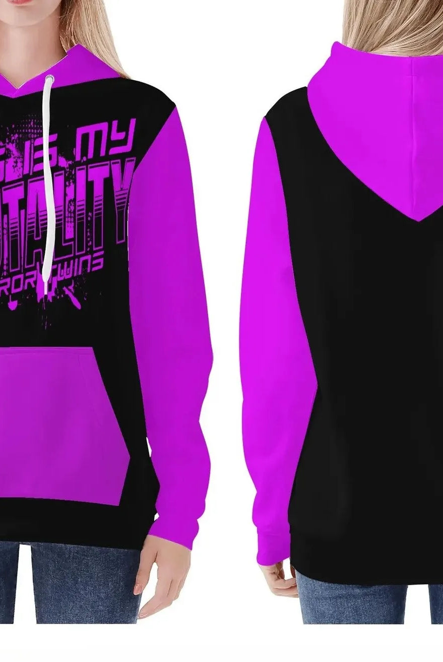 Rhea Ripley Hoodie Merch for women and men, black and purple streetwear sweatshirt with graphic print, casual sportswear, Y2K style gift.