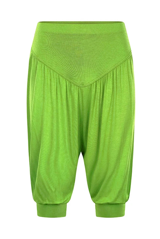 Summer women Capri pants elastic casual loose high waist bloomers joggers sports fitness yoga sweatpants trousers in bright