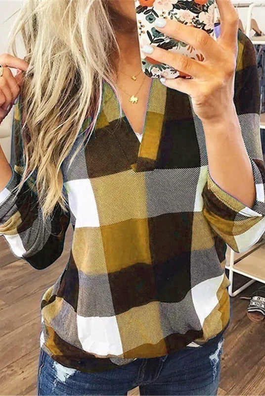 New Spring Fall Stripe Big Zipper Retro Sweater for women featuring long sleeves, loose fit, multicolor plaid design, and