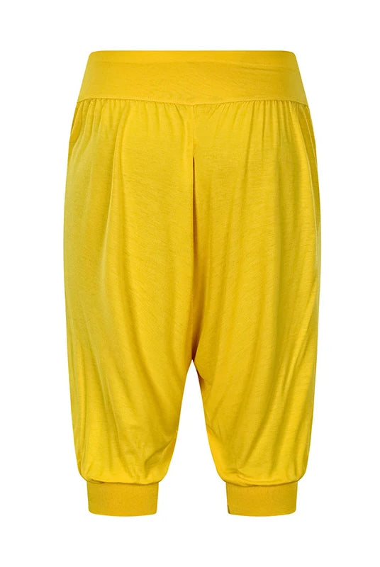 Summer women Capri pants elastic casual loose high waist bloomers joggers sports fitness yoga sweatpants trousers in bright