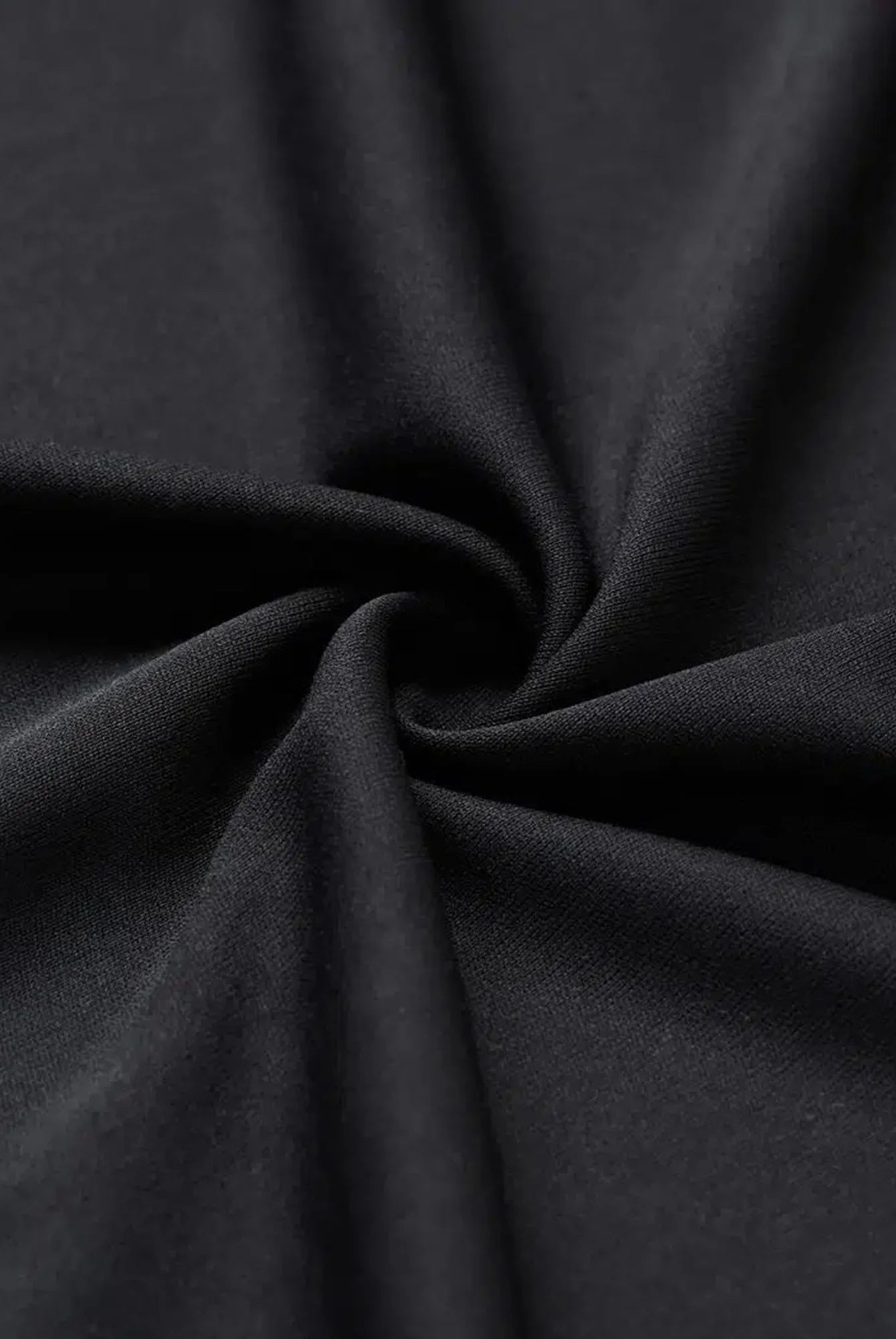 I Tried To Be Normal Once Women's Tee in black fabric, close-up of soft, lightweight, casual V-neck top with a humorous