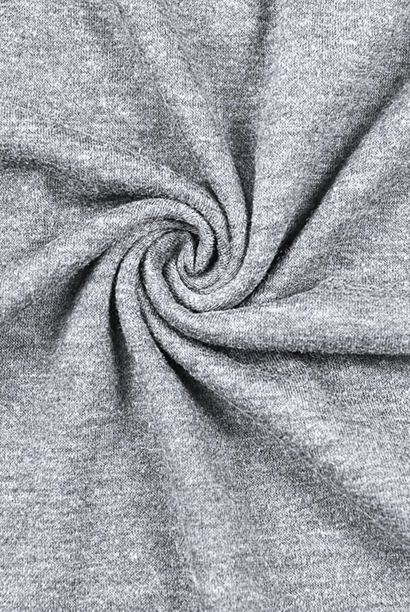 Gray women's V-neck T-shirt with a humorous I Tried To Be Normal Once graphic, casual and comfortable for everyday wear.