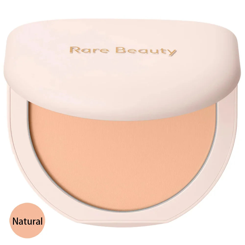 Rare Beauty Stay Genuine Shaded Compact Setting Powder in natural beige with a smooth matte finish for oil control and a