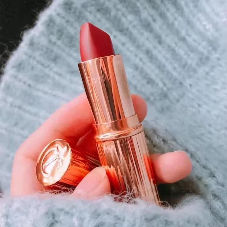Charlotte Tilbury Walk of No Shame Graceful Pink lipstick with matching Strawberry Vanilla moisturizing plumping lip gloss
