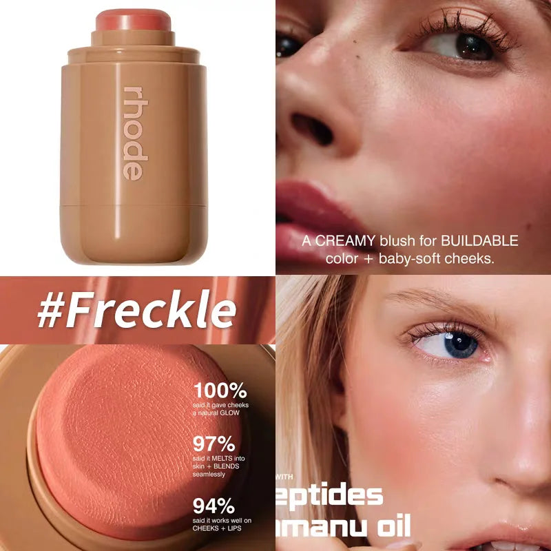Brand skin Balm Jelly Bean Lip Gloss Spicy Marg Juice Box Pocket Blush Stick Non-fading Waterproof Blusher Moisturizing with