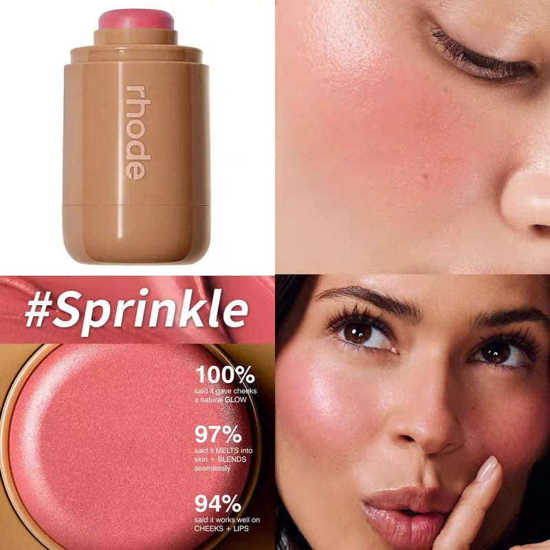 Brand skin Balm Jelly Bean Lip Gloss Spicy Marg Juice Box Pocket Blush Stick Non-fading Waterproof Blusher Moisturizing with