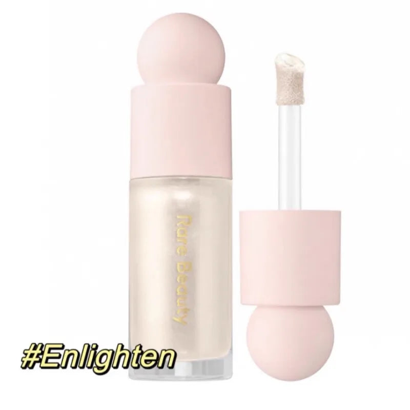 Rare Beauty Soft Pinch Liquid Blush in light pink with a silky texture, long-lasting, and smooth application.