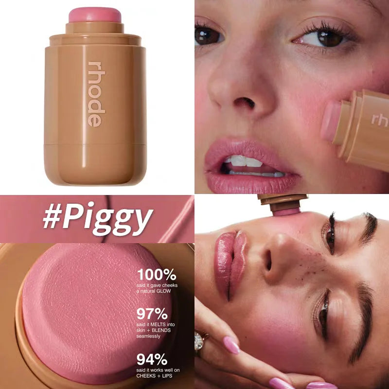 Brand skin Balm Jelly Bean Lip Gloss Spicy Marg Juice Box Pocket Blush Stick, waterproof, moisturizing, in pink shades