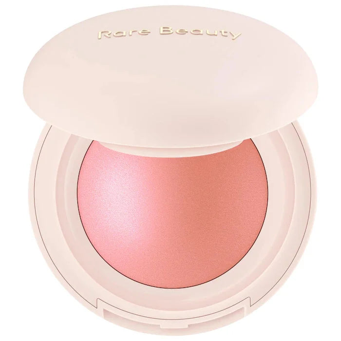 Rare Beauty Positive Light Powder Highlighter Blush Water Light Shimmer Waterproof Long Last Face Illuminator in soft pink