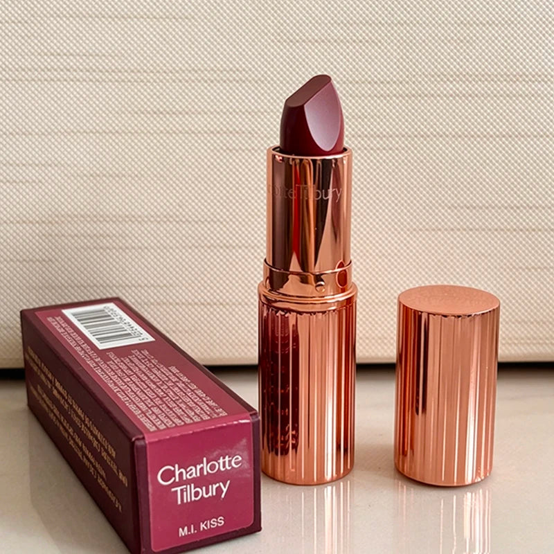 Charlotte Tilbury Walk of No Shame Graceful Pink Pillow Talk moisturizing plumping lipstick and gloss in rose gold packaging