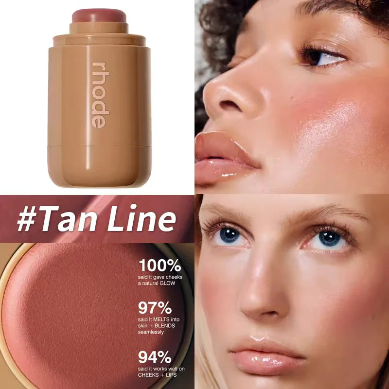 Brand skin Balm Jelly Bean Lip Gloss Spicy Marg Juice Box Pocket Blush Stick Non-fading Waterproof Blusher Moisturizing with